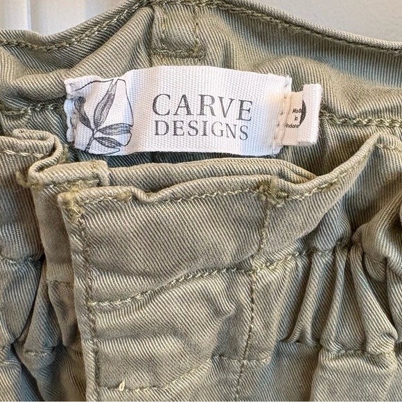 Carve Designs NWOT Journey Twill Shorts in Olive Size 2 - Picture 4 of 8